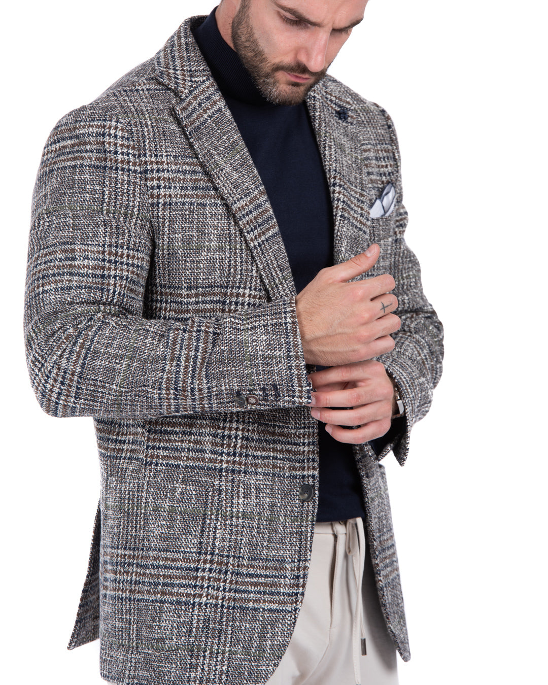 Arts - dark brown tweed jacket