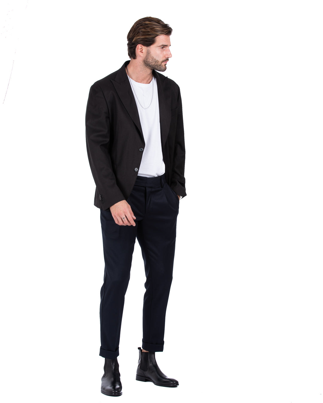Bond - black double stitched jacket