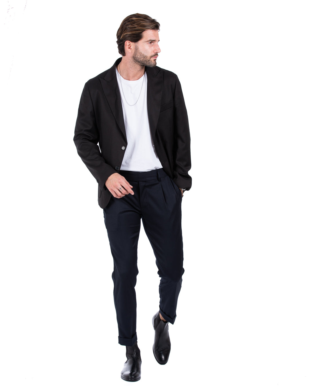 Bond - black double stitched jacket