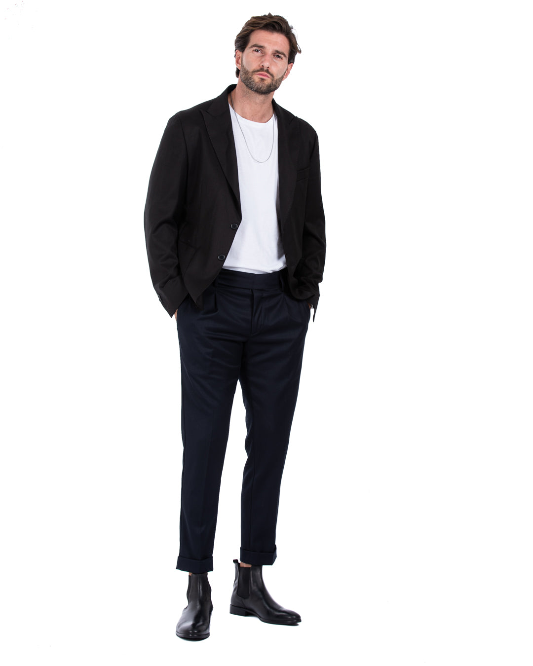Bond - black double stitched jacket
