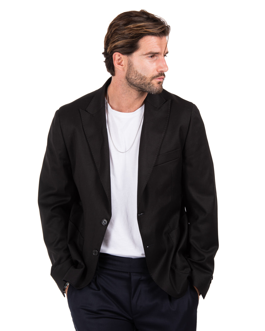 Bond - black double stitched jacket