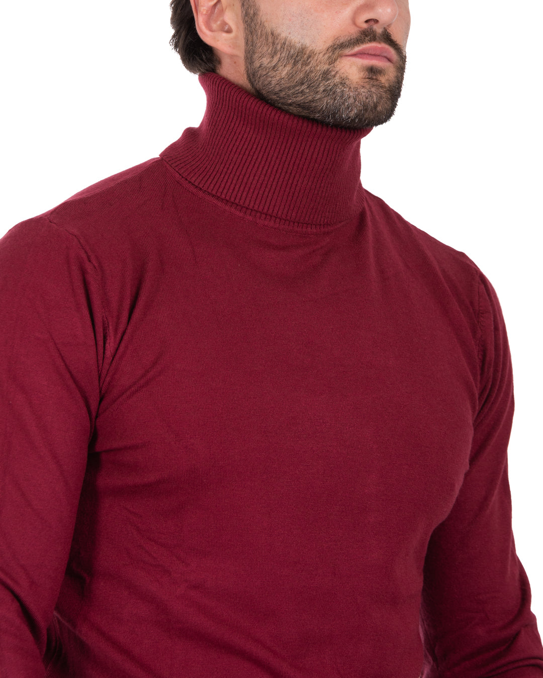 Basic burgundy turtleneck
