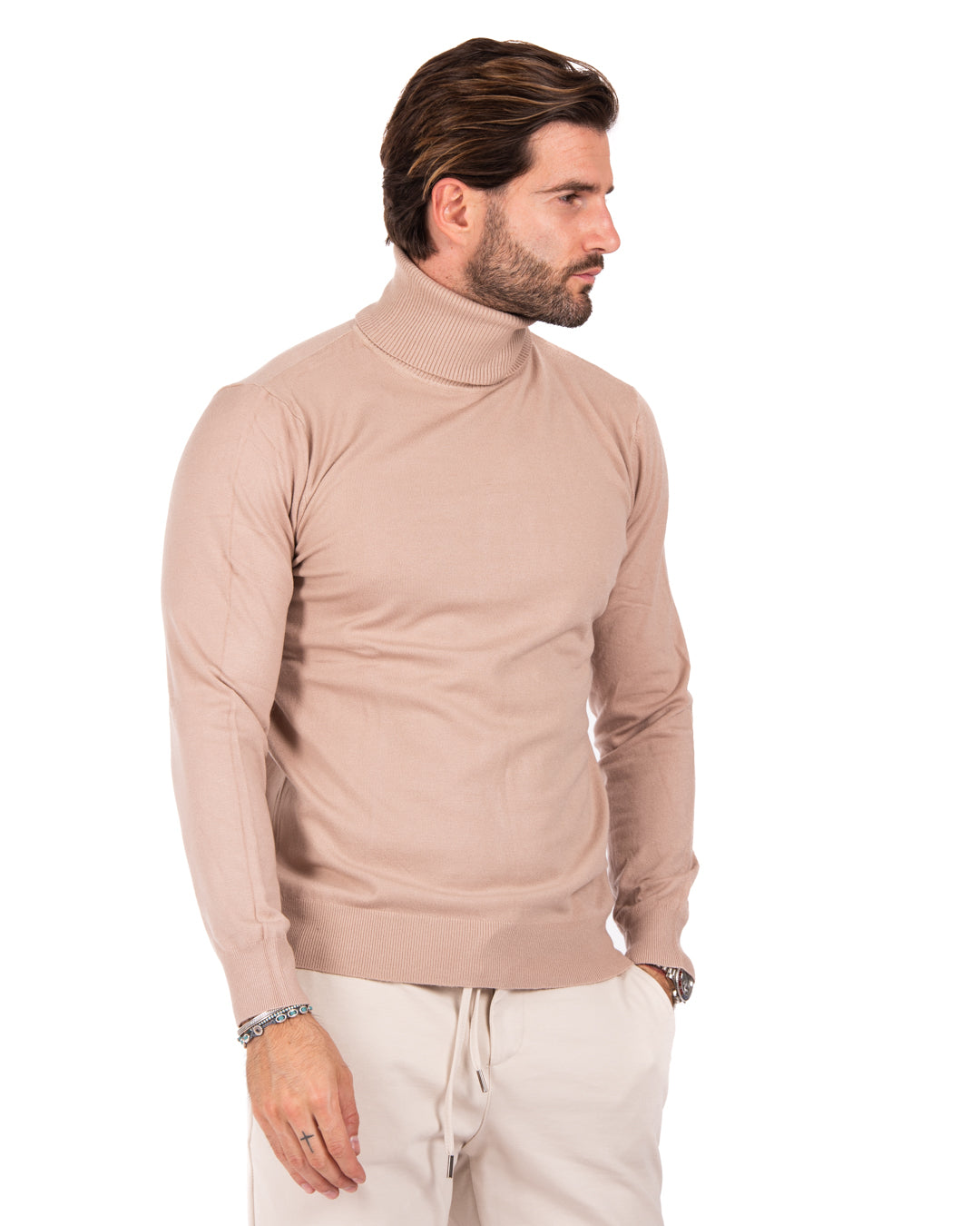 Basic beige turtleneck
