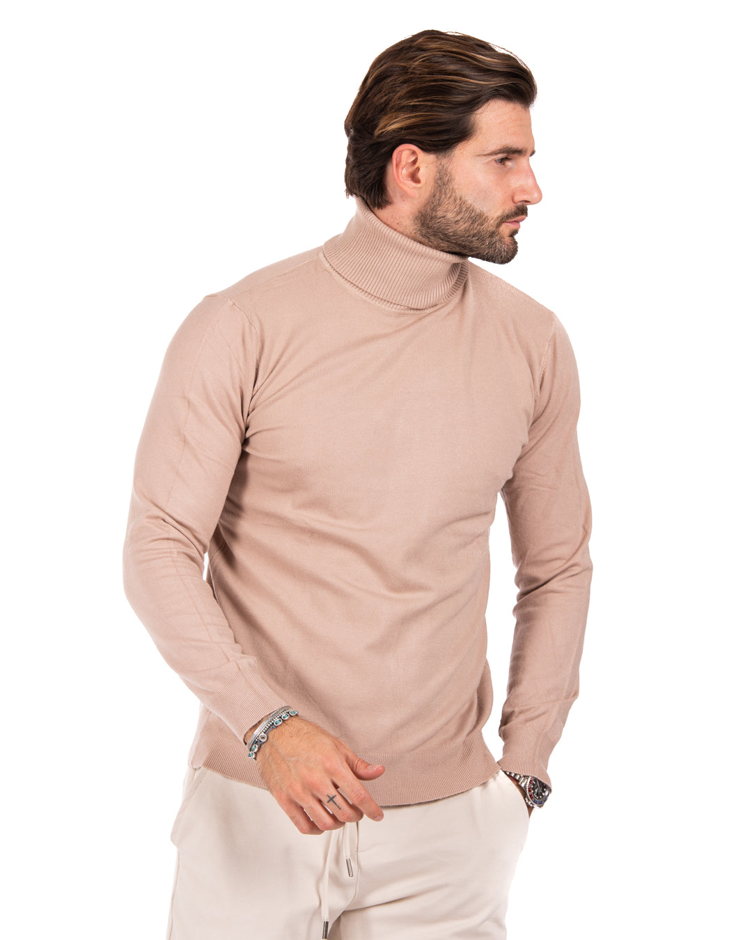 Basic beige turtleneck