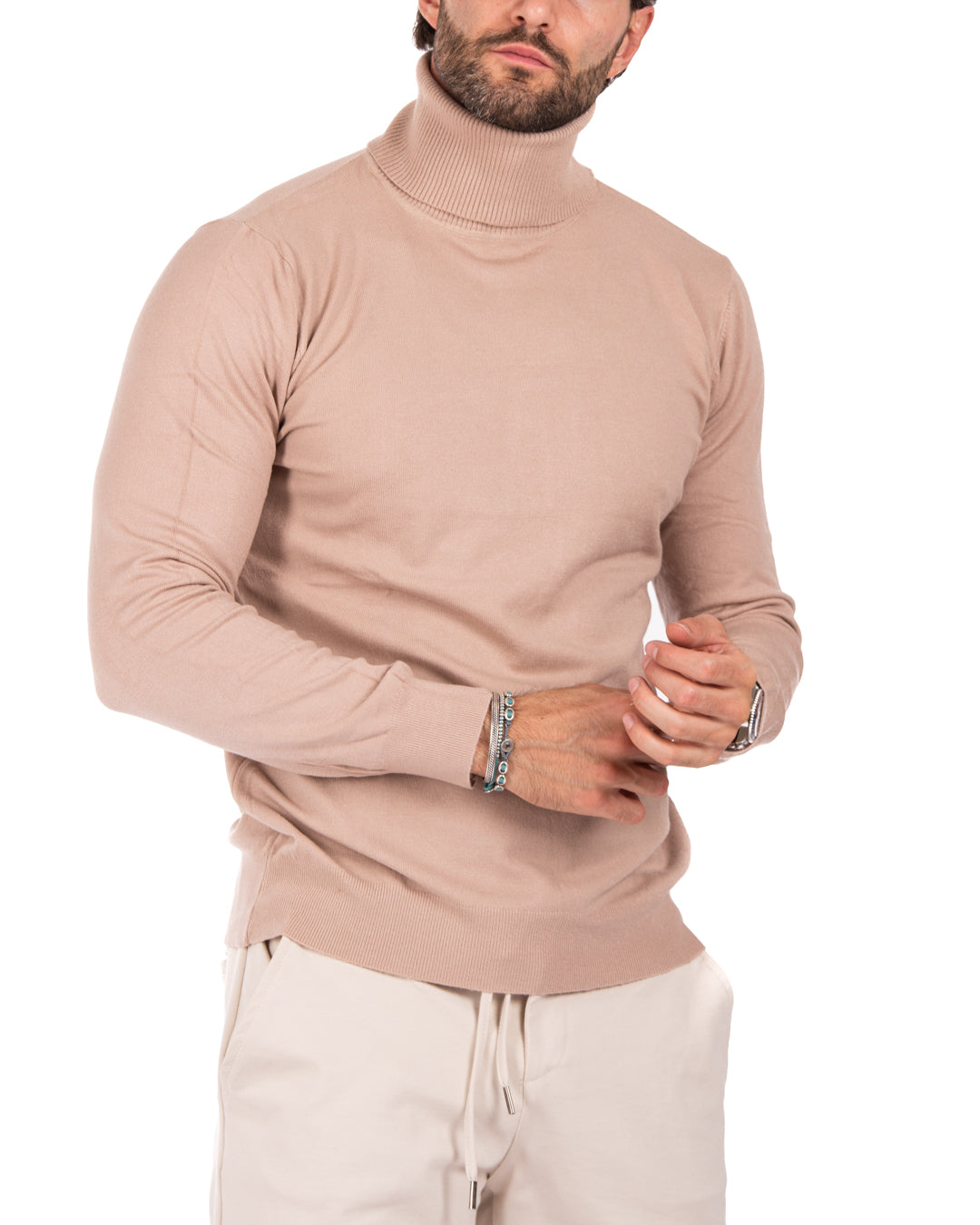 Basic beige turtleneck