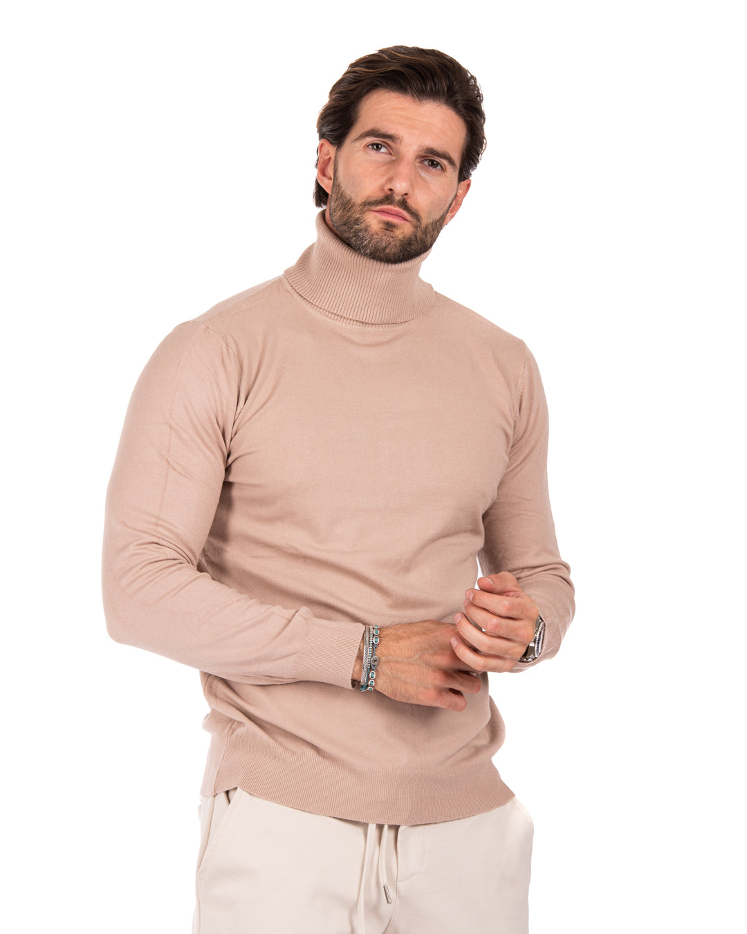 Basic beige turtleneck