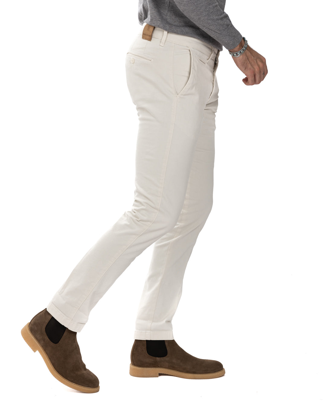Paul - Basic cream trousers