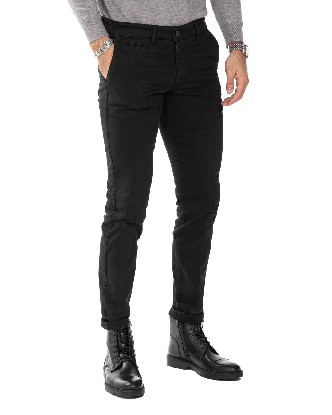 Paul - Black basic trousers