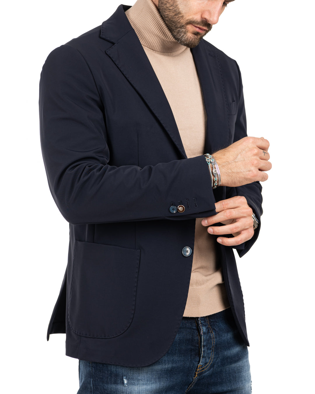 Smith - blue technical jacket