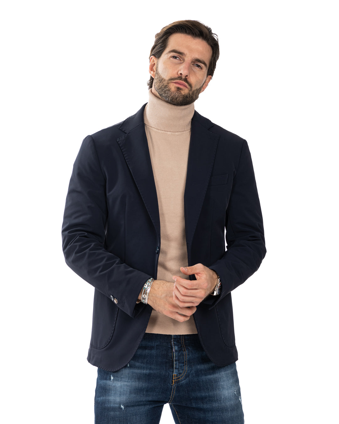 Smith - blue technical jacket