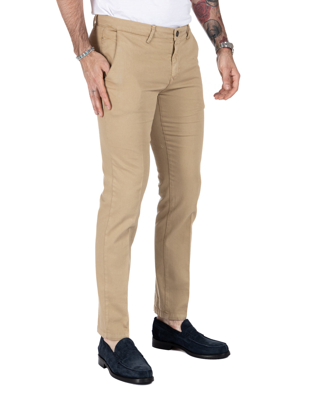 Bill - pantalone armaturato cammello