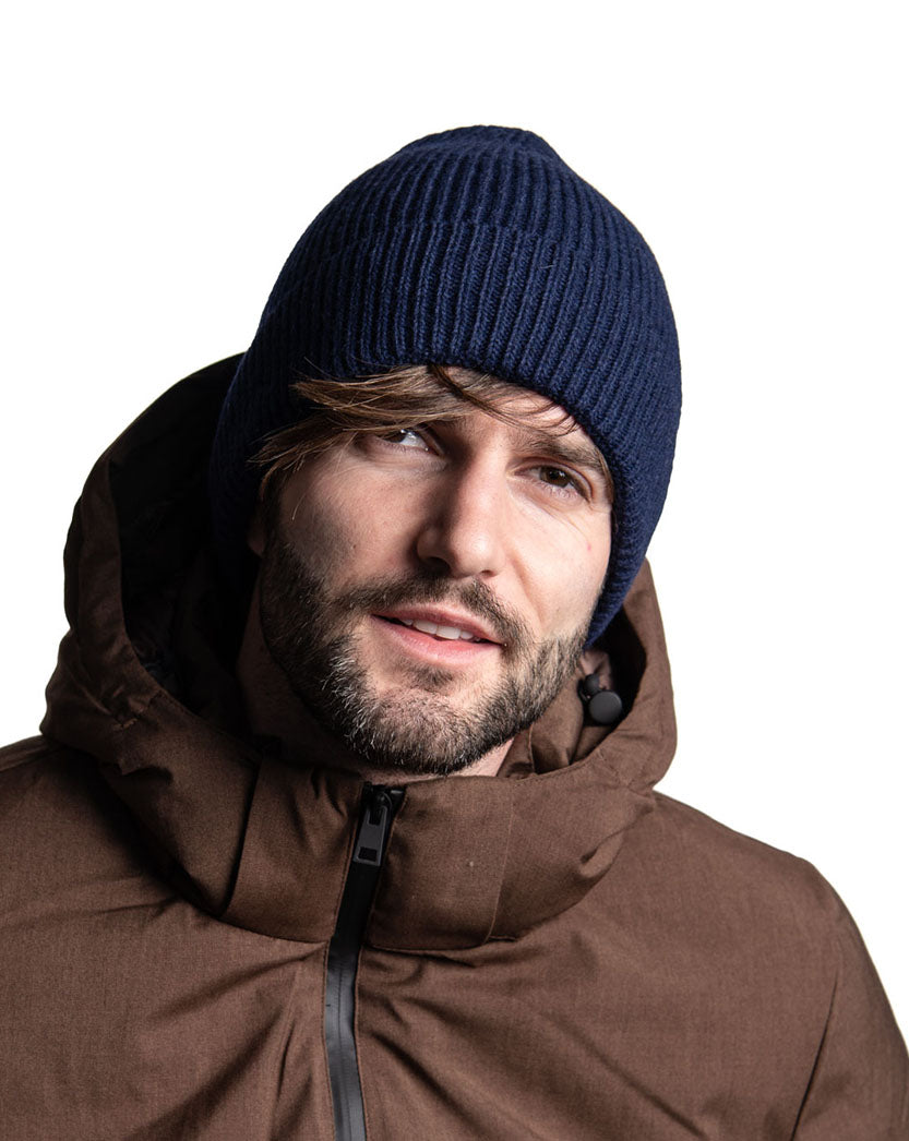 BLUE WOOL HAT