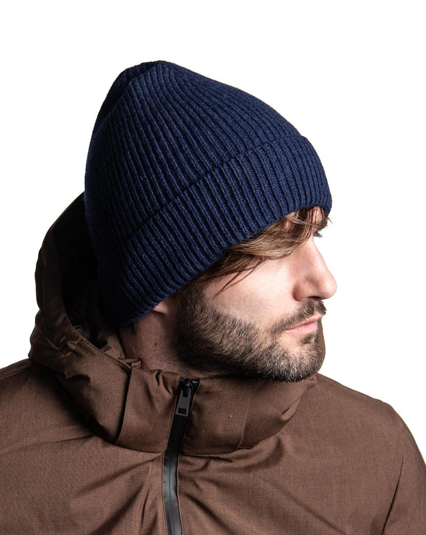 BLUE WOOL HAT