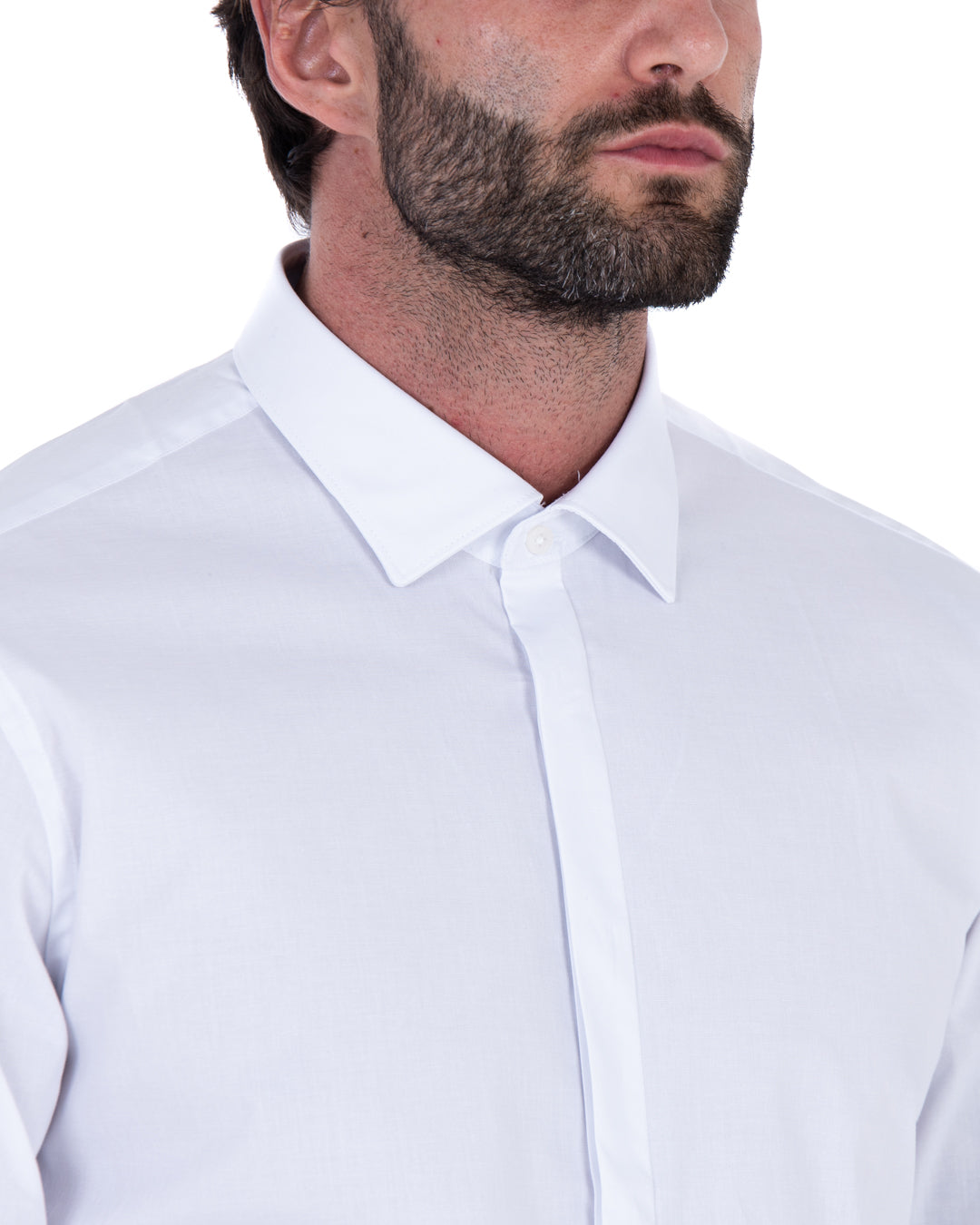 Camicia - basic classica bianca in cotone