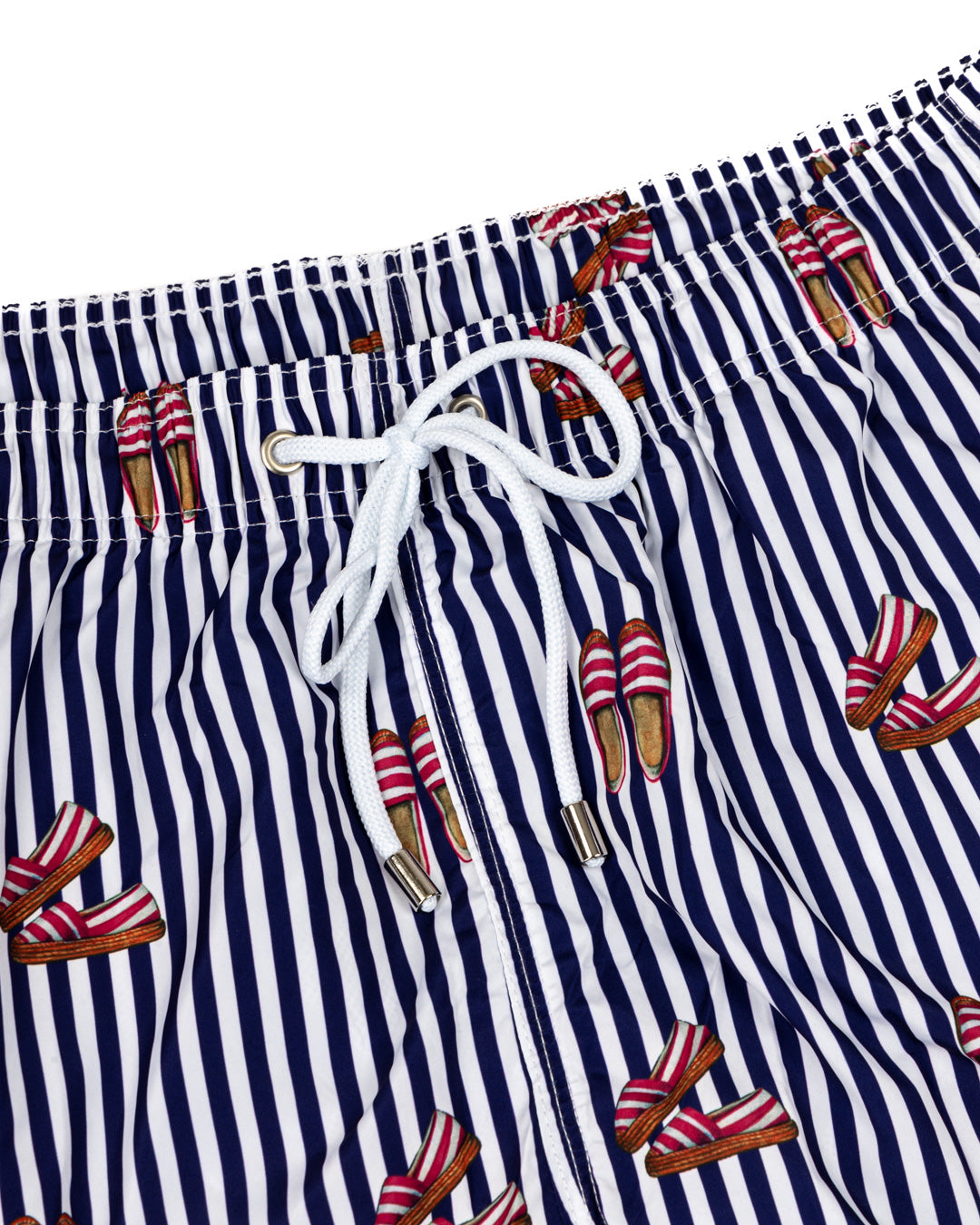 Costume da bagno - Fantasia espadrillas riga blu
