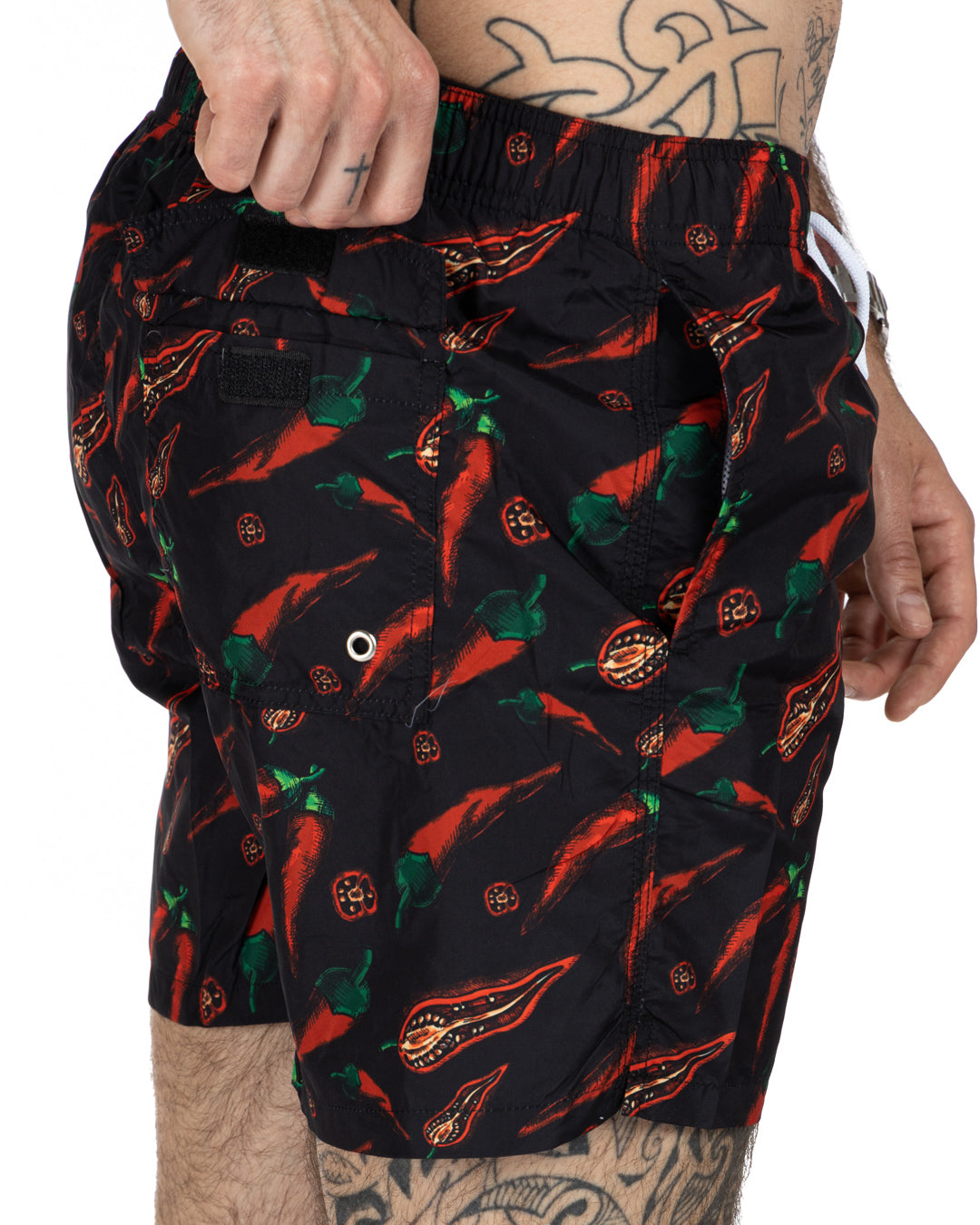 Costume da bagno - Fantasia peperoncino nero