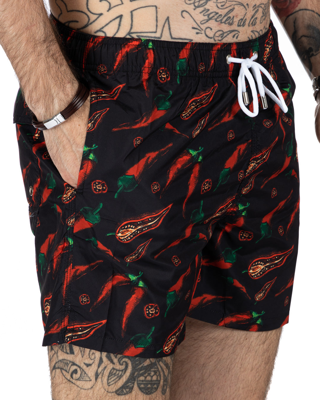 Costume da bagno - Fantasia peperoncino nero
