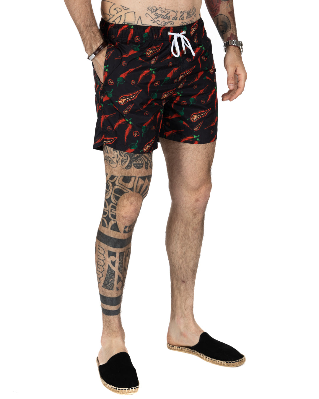 Costume da bagno - Fantasia peperoncino nero