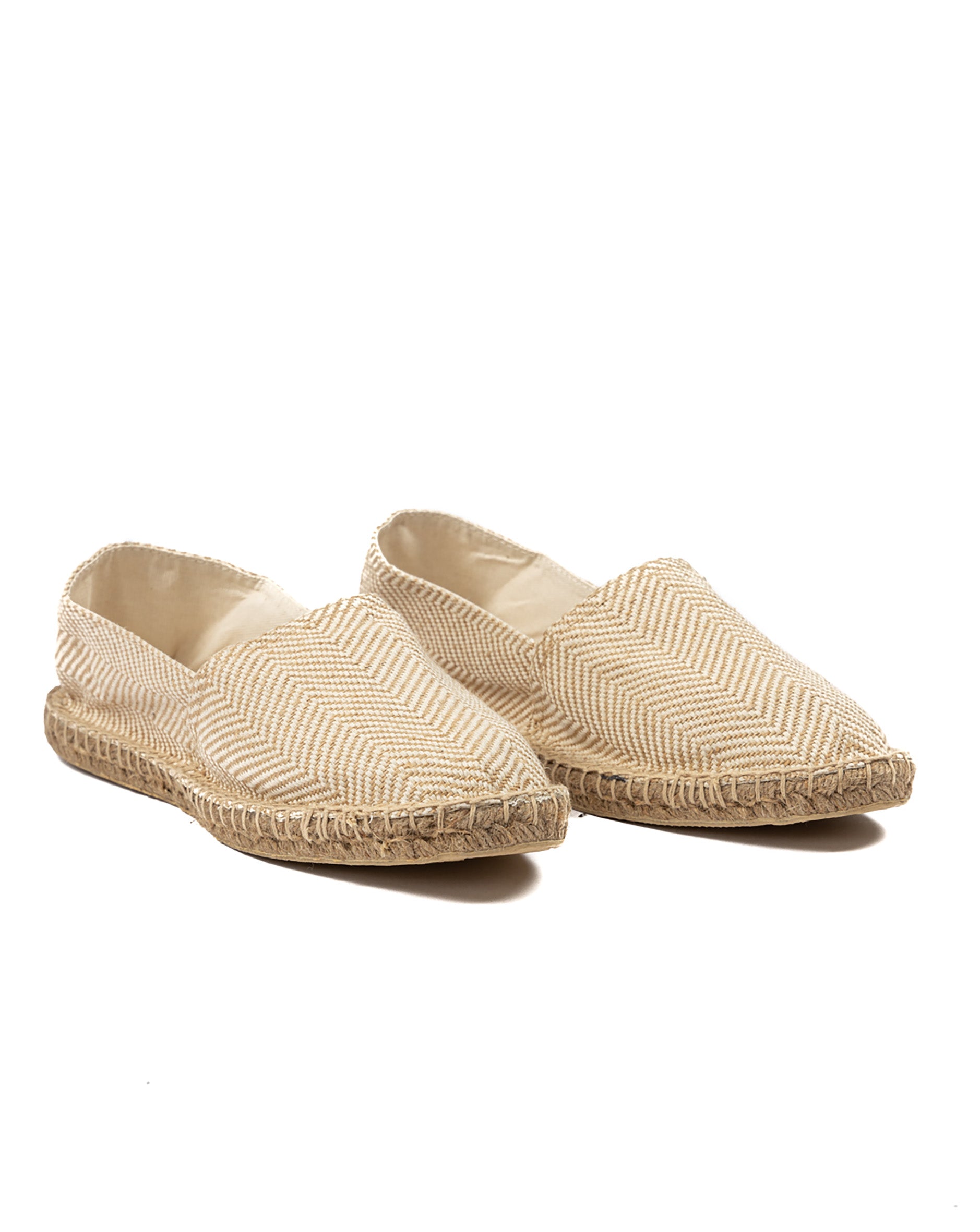 CREAM WOVEN ESPADRILLES