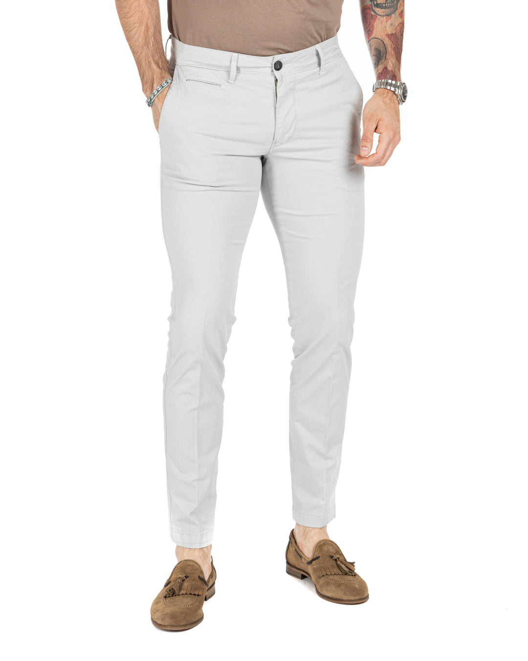 Frank - pantalone basic grigio