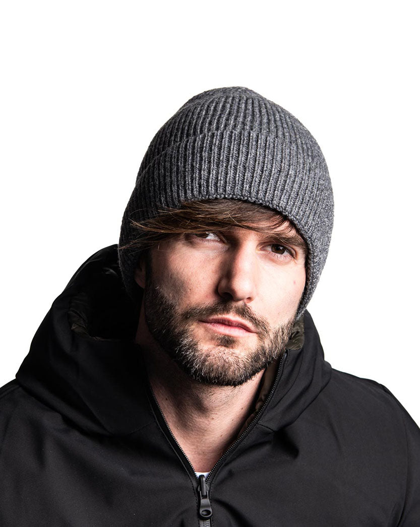 GRAY WOOL HAT
