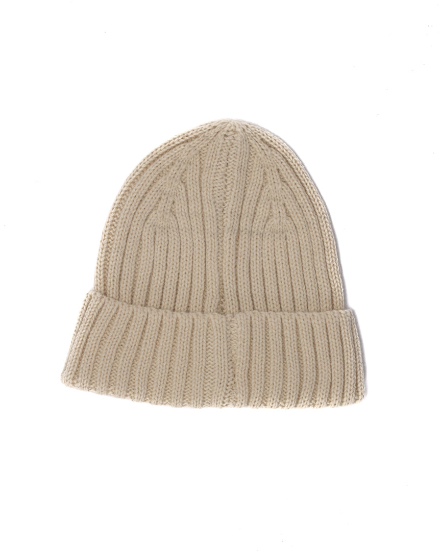 Ny - ribbed cream hat