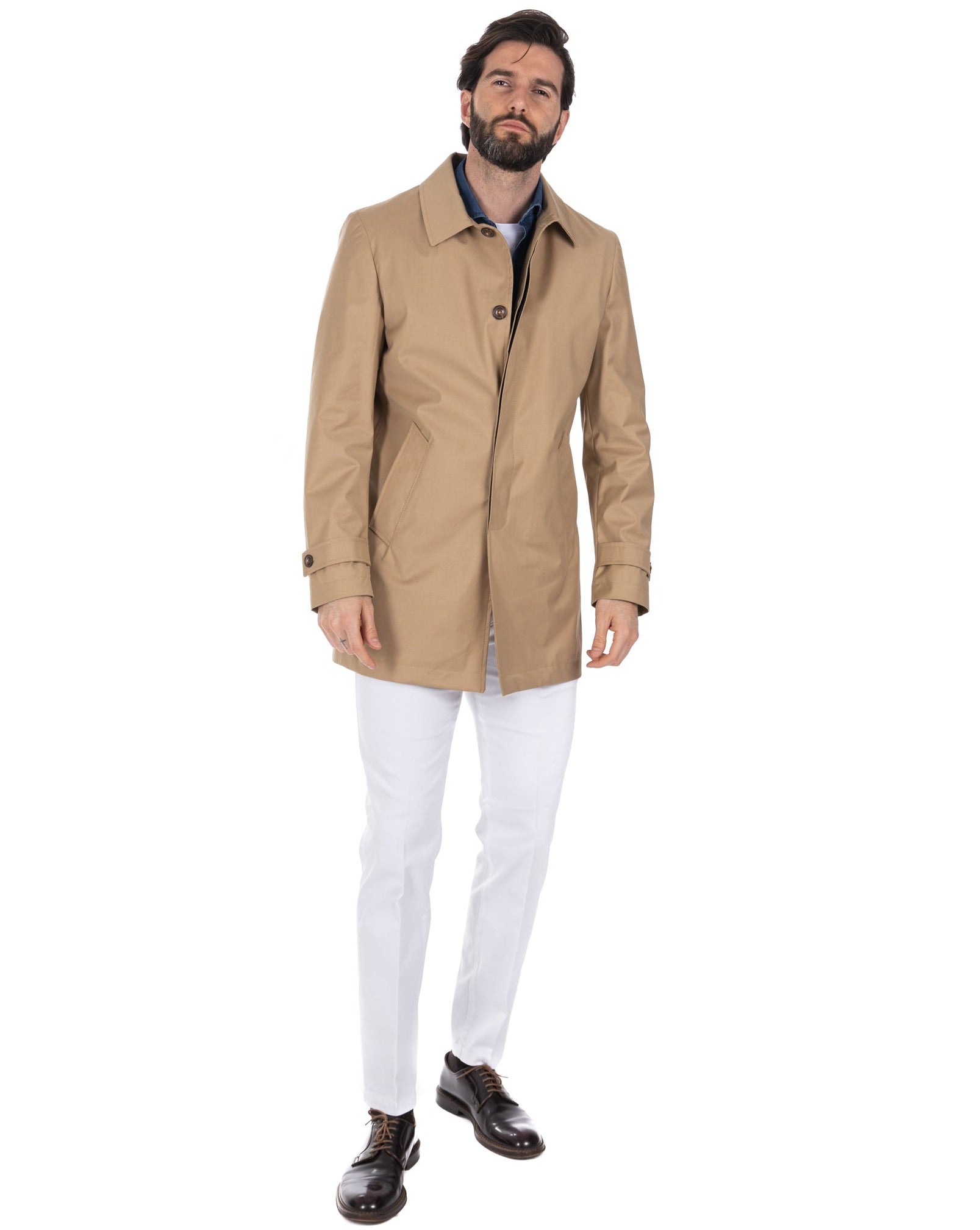 Mantua - beige unlined trench coat