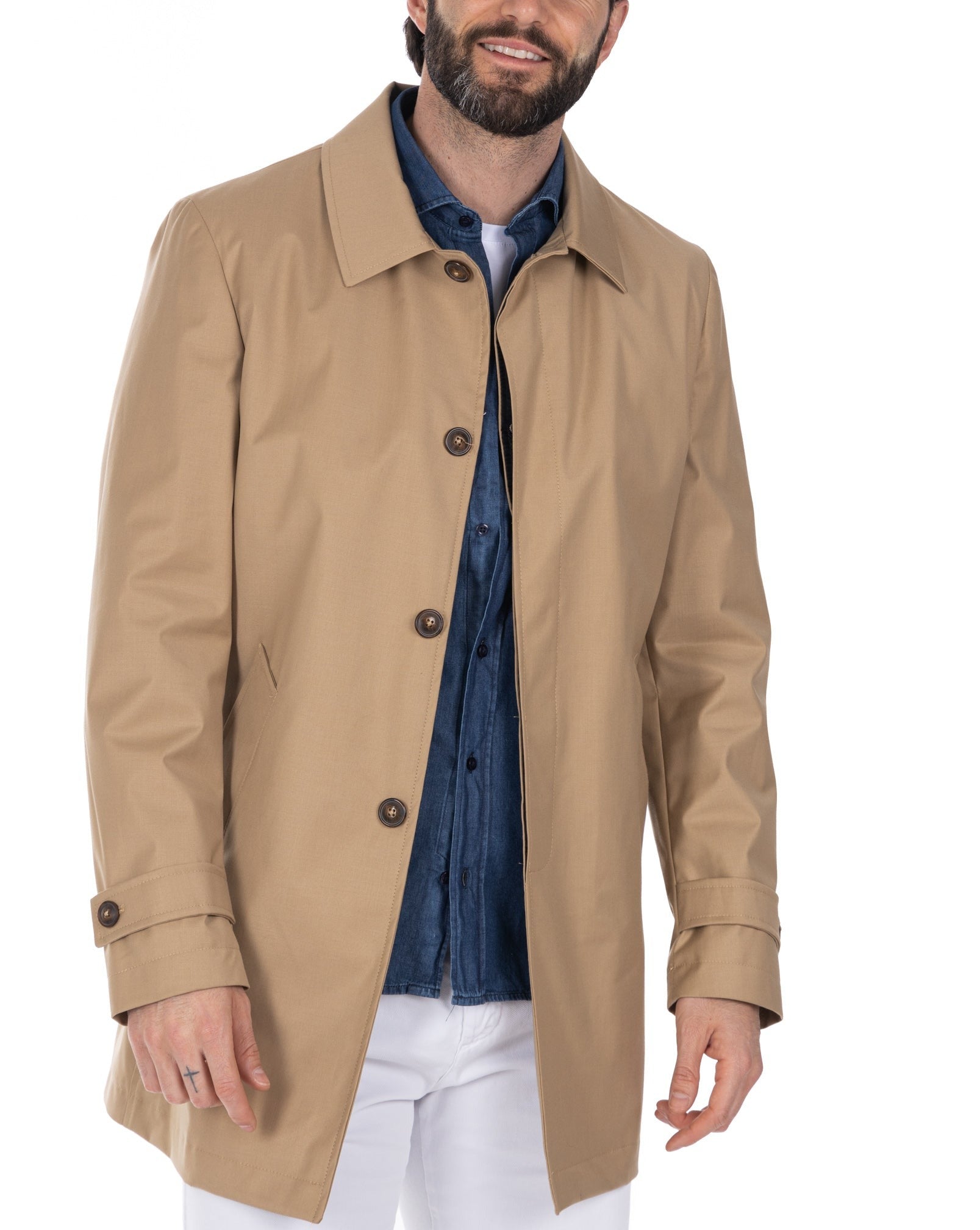 Mantua - beige unlined trench coat