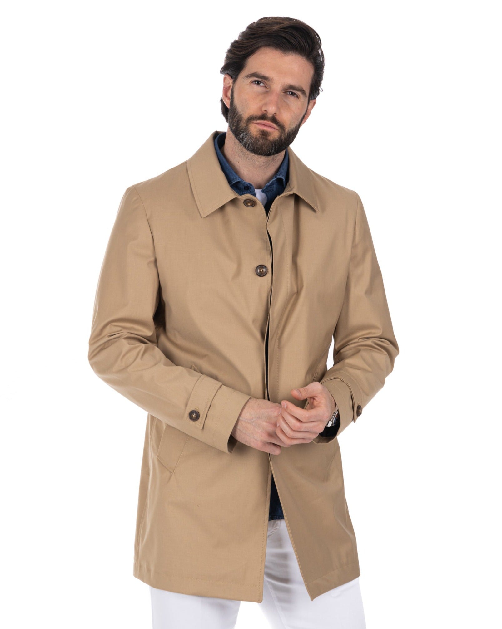 Mantua - beige unlined trench coat