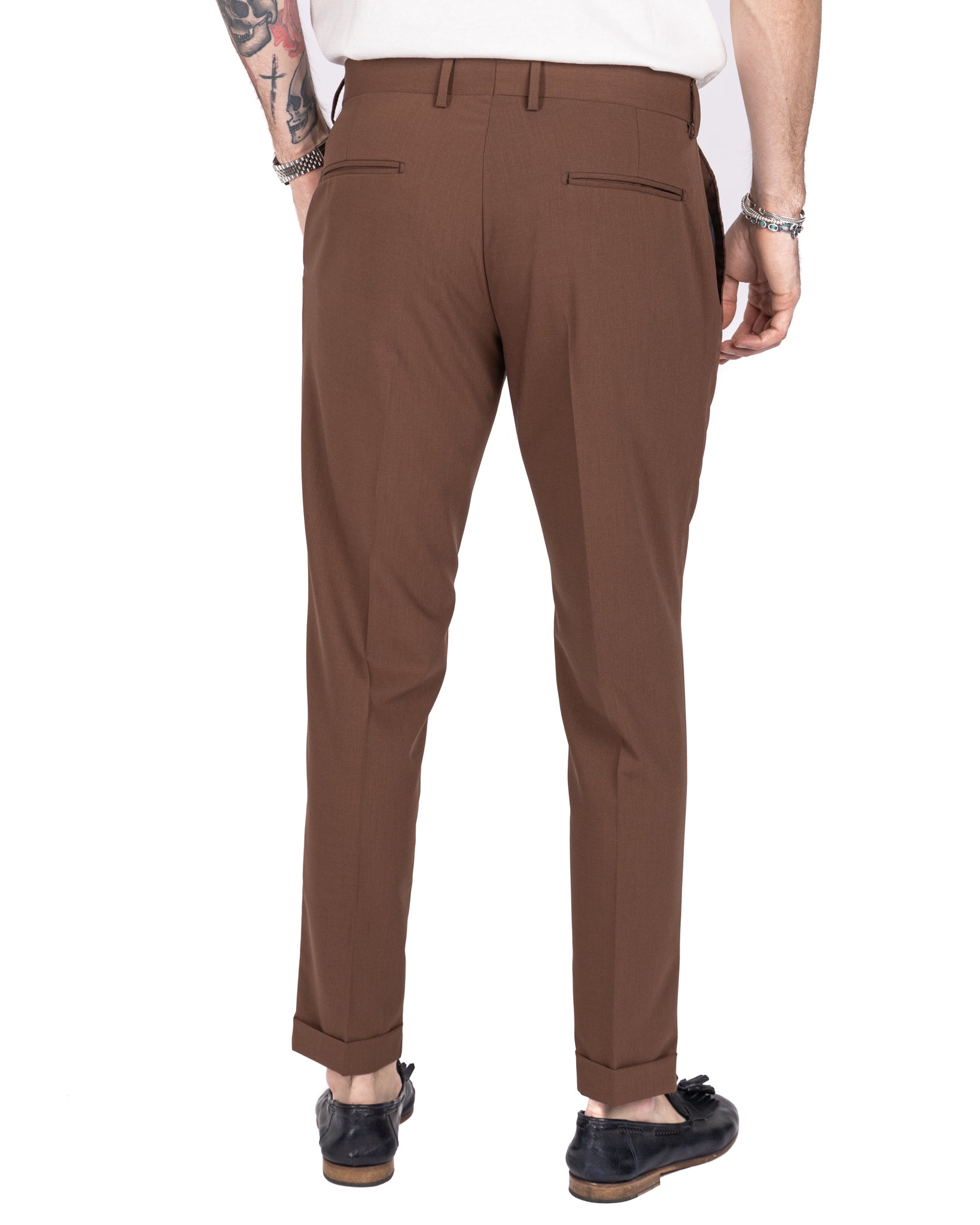Milan - basic tobacco trousers