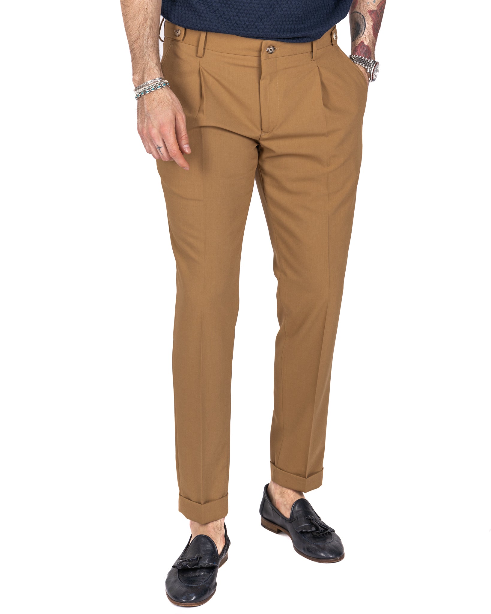 Milano - pantalon basique beige