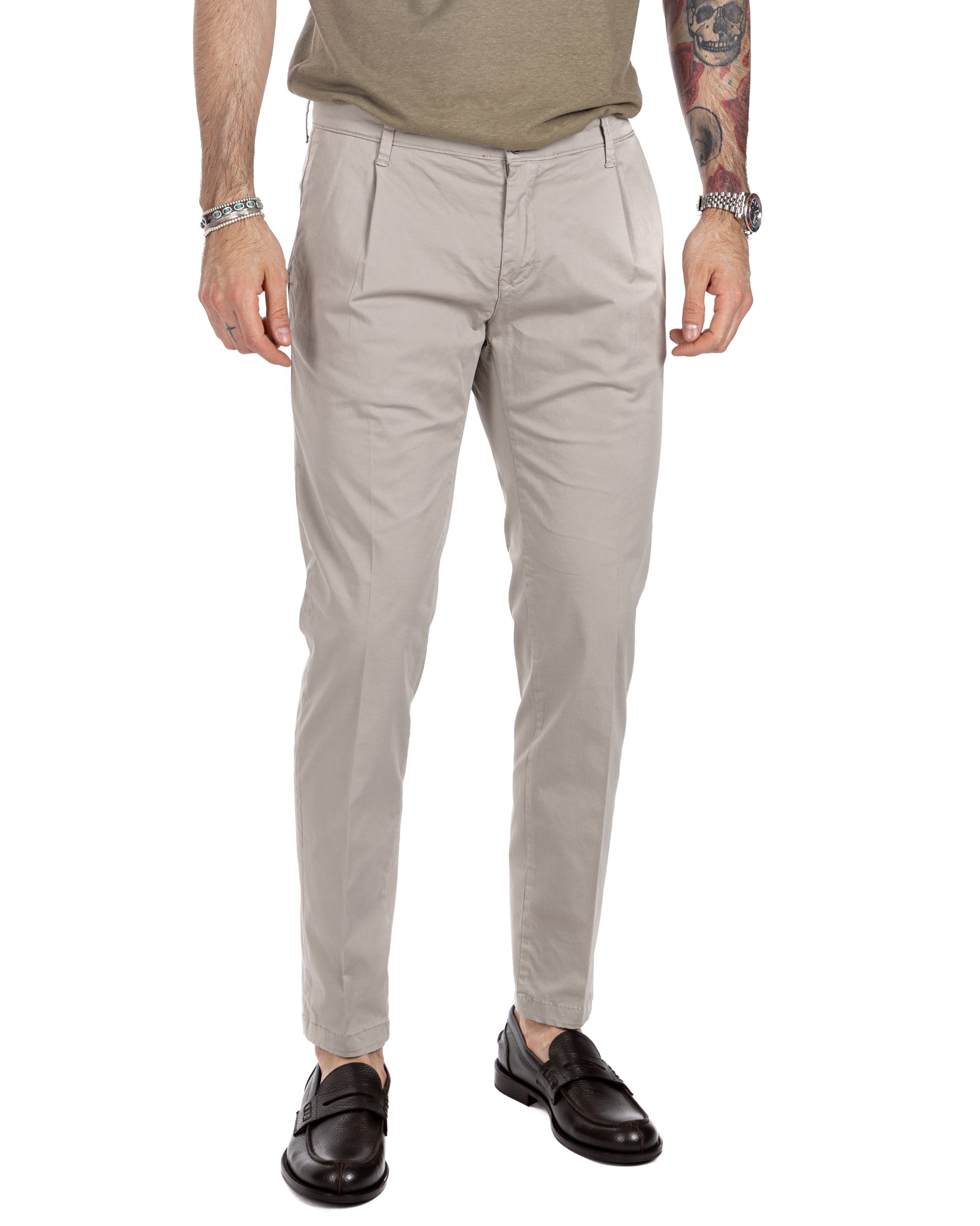 Miles - trousers with twine pleats