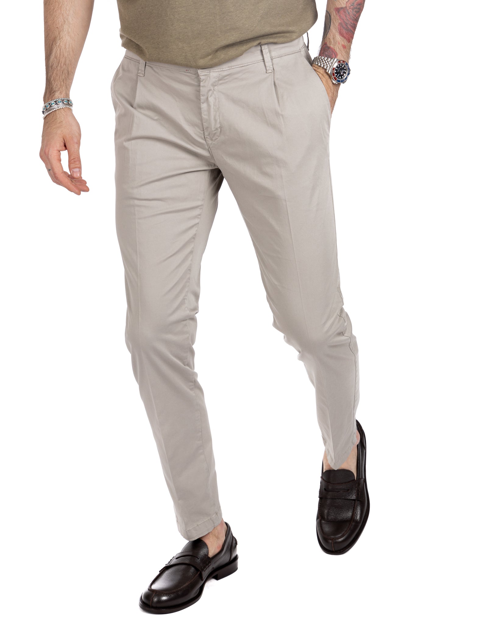 Miles - trousers with twine pleats