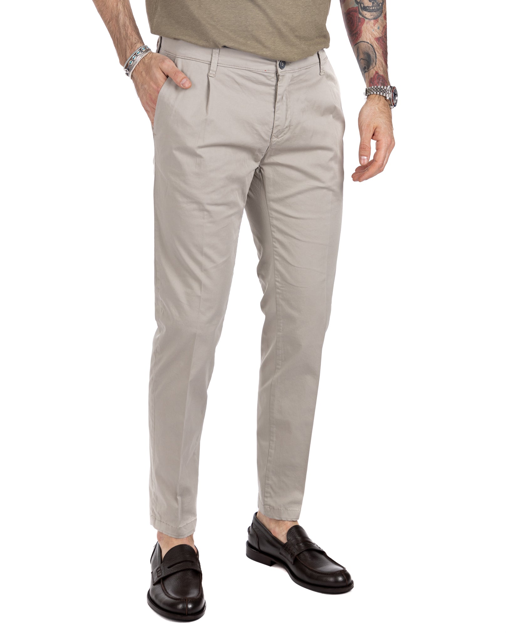 Miles - trousers with twine pleats