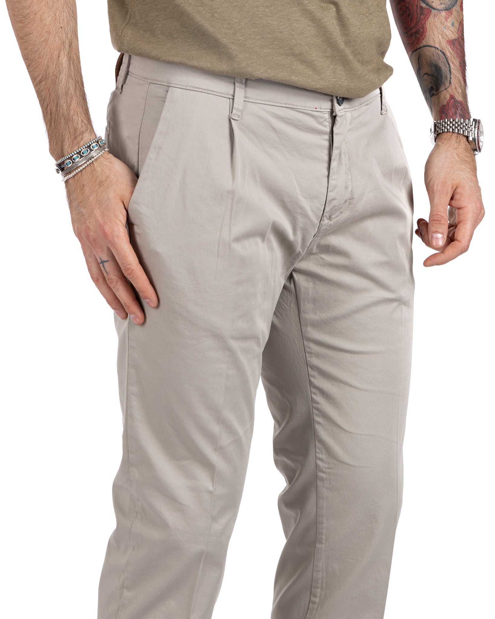 Miles - trousers with twine pleats