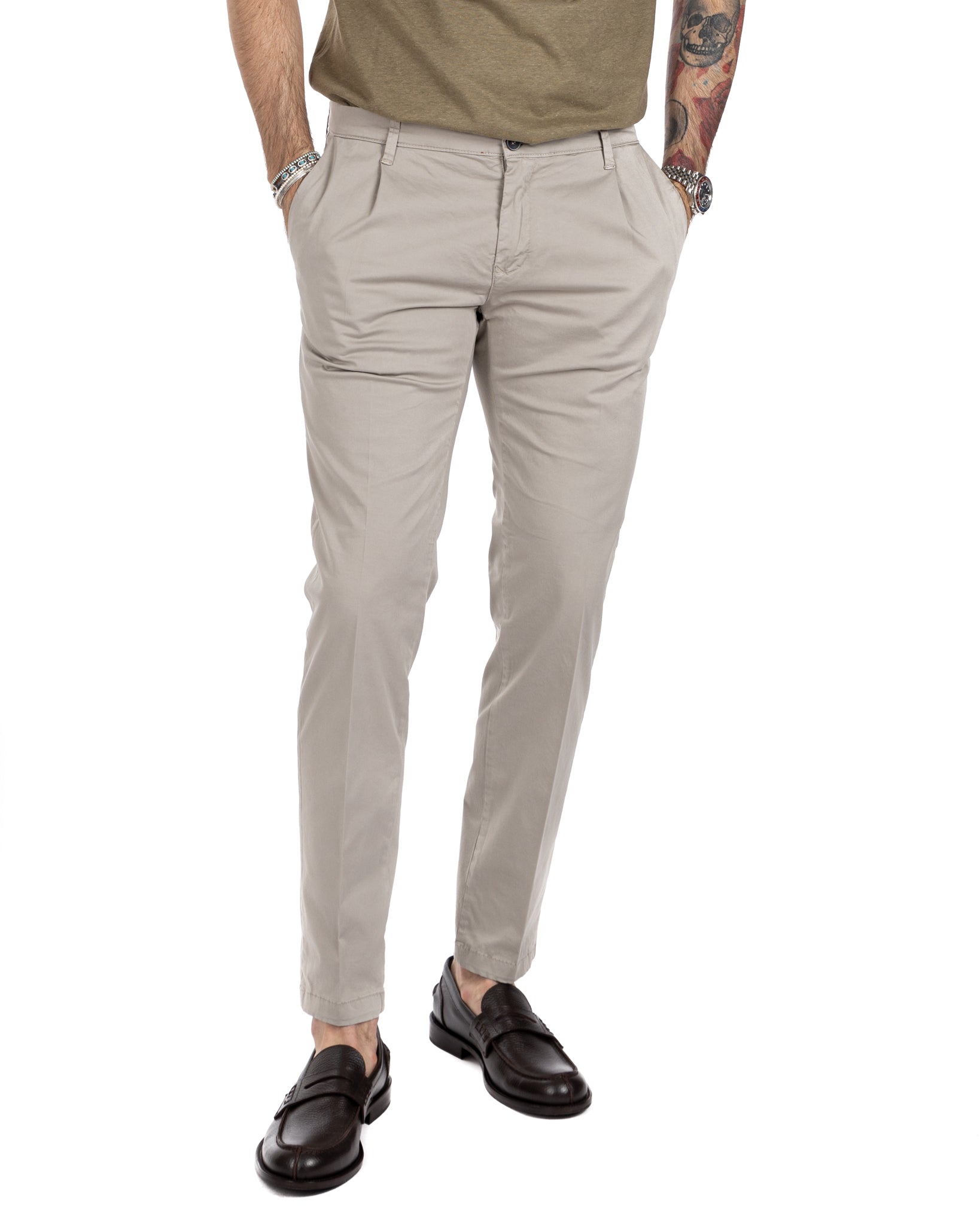 Miles - trousers with twine pleats