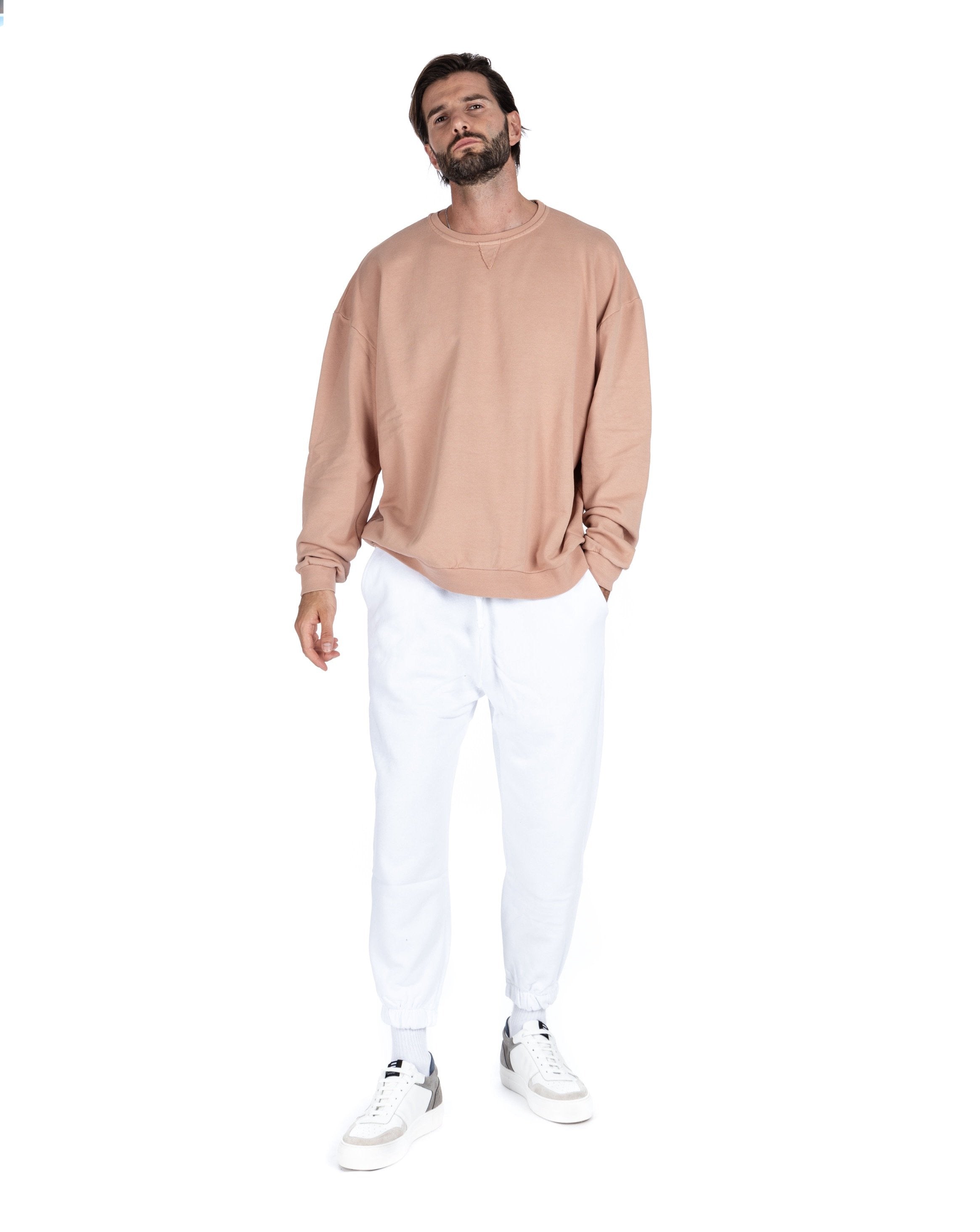 YOKOHAMA - OVERSIZED WHITE FLEECE TRACKSUIT