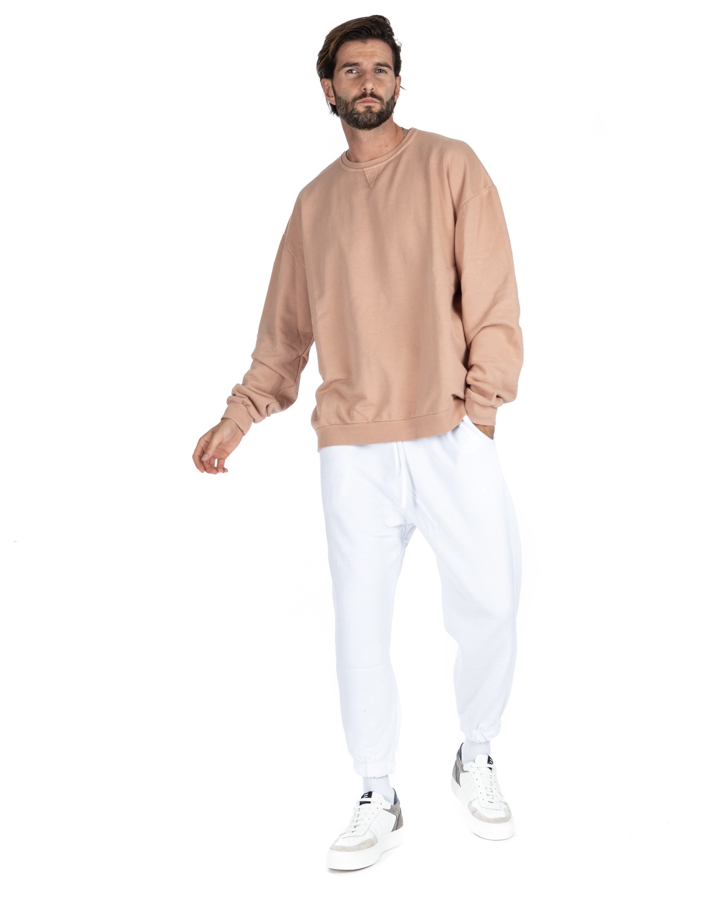 YOKOHAMA - OVERSIZED WHITE FLEECE TRACKSUIT