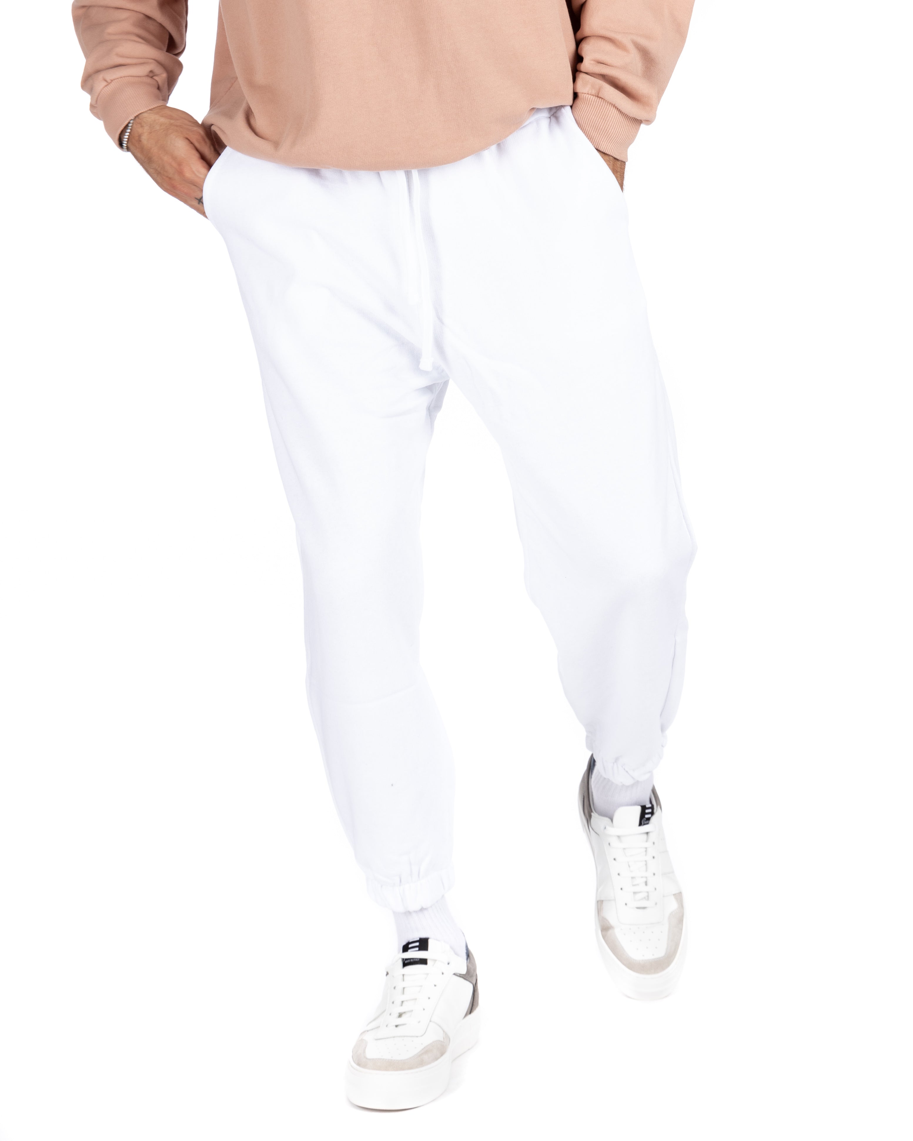 YOKOHAMA - OVERSIZED WHITE FLEECE TRACKSUIT