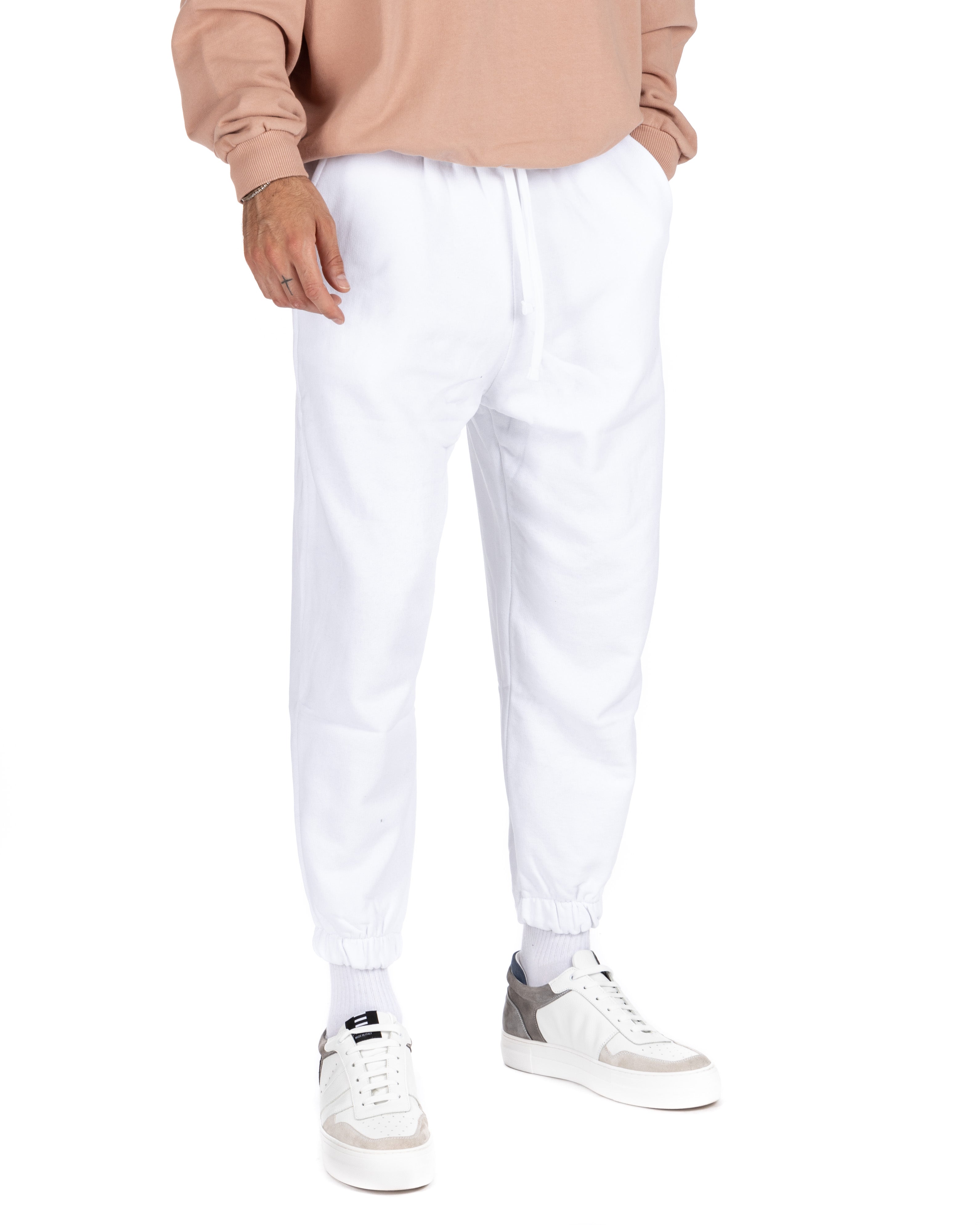YOKOHAMA - OVERSIZED WHITE FLEECE TRACKSUIT
