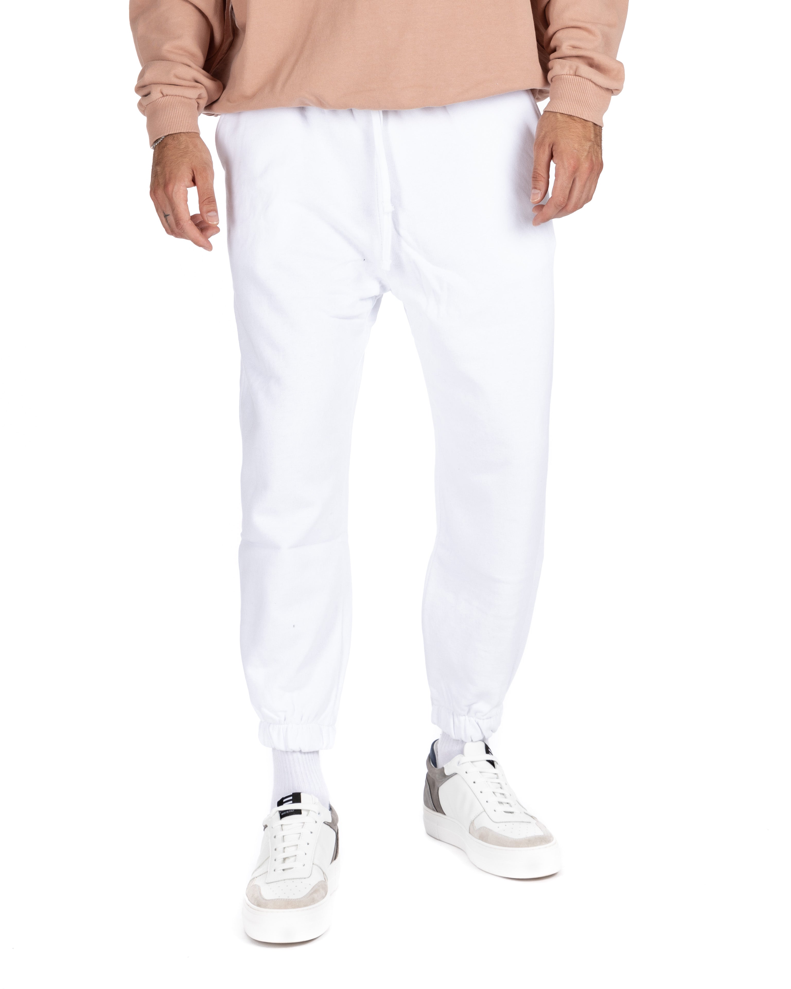 YOKOHAMA - OVERSIZED WHITE FLEECE TRACKSUIT
