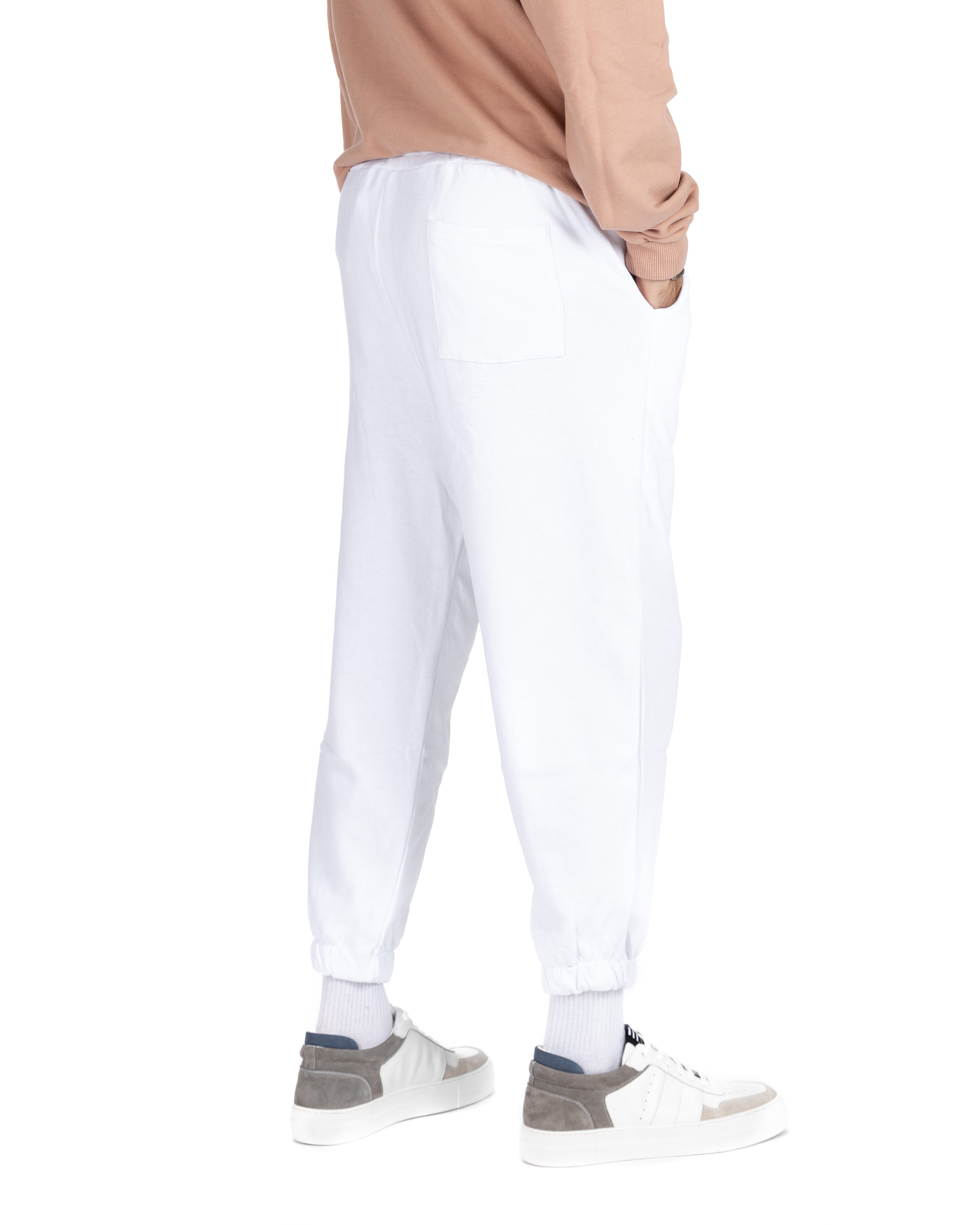 YOKOHAMA - OVERSIZED WHITE FLEECE TRACKSUIT