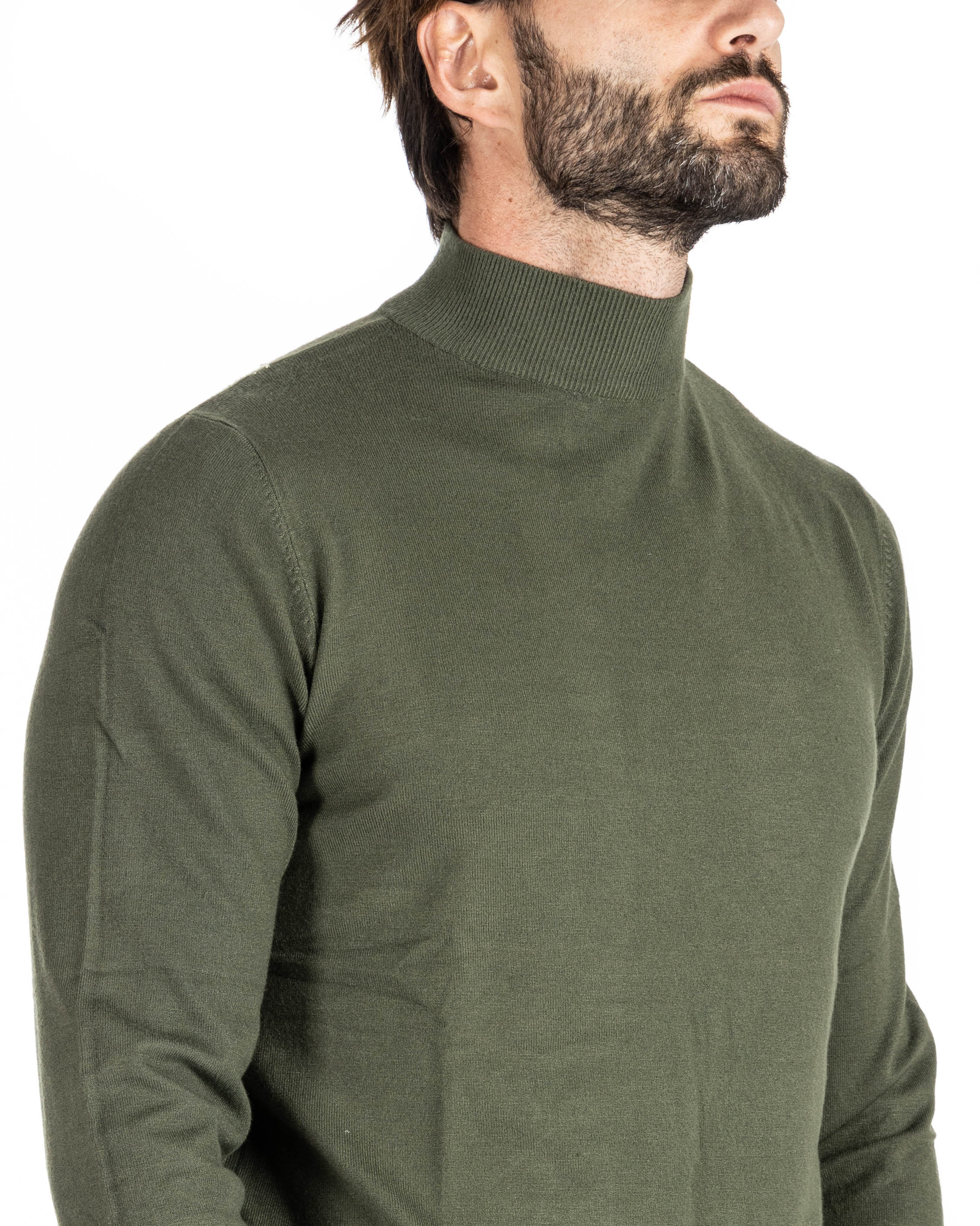 Basic military turtleneck