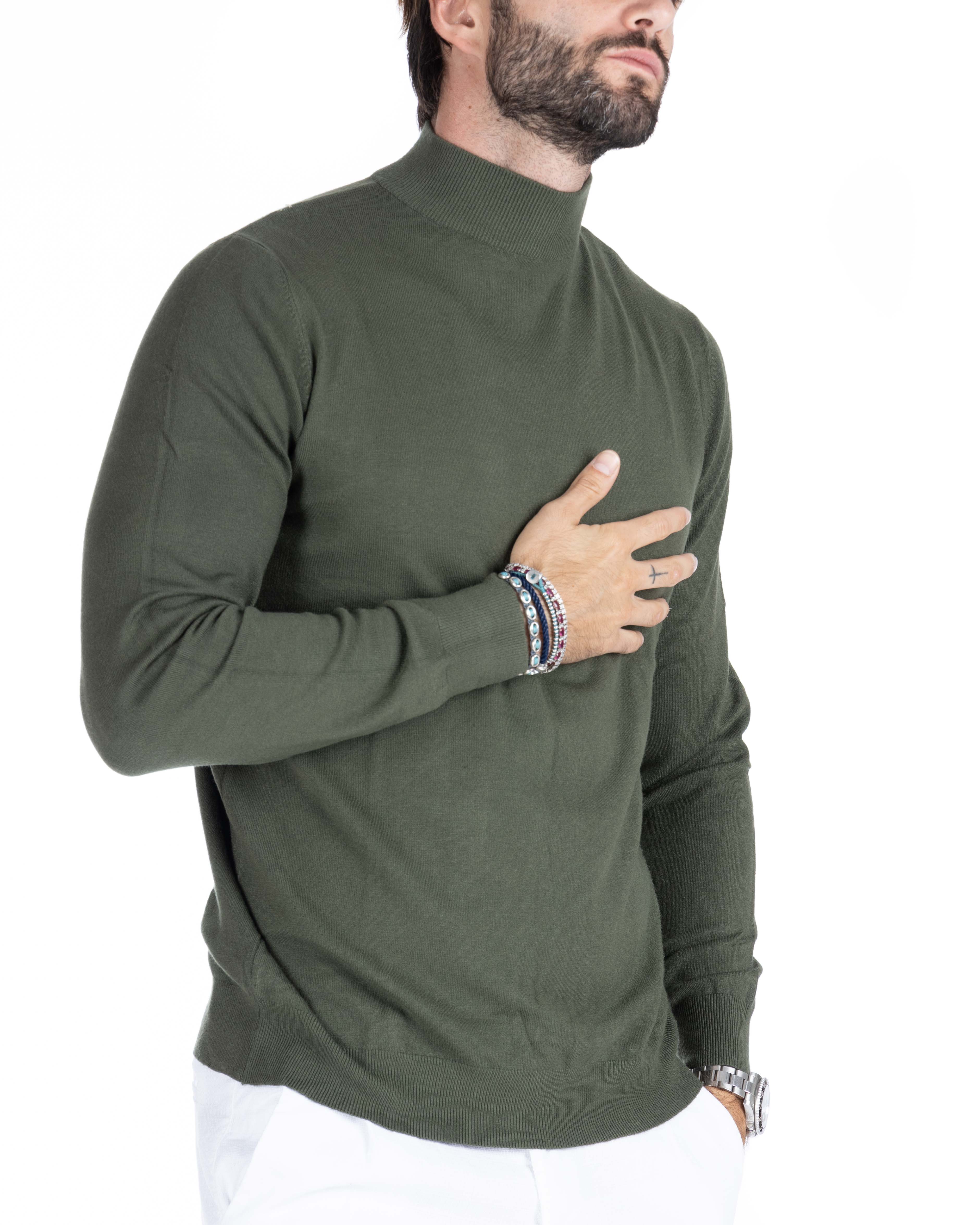 Basic military turtleneck
