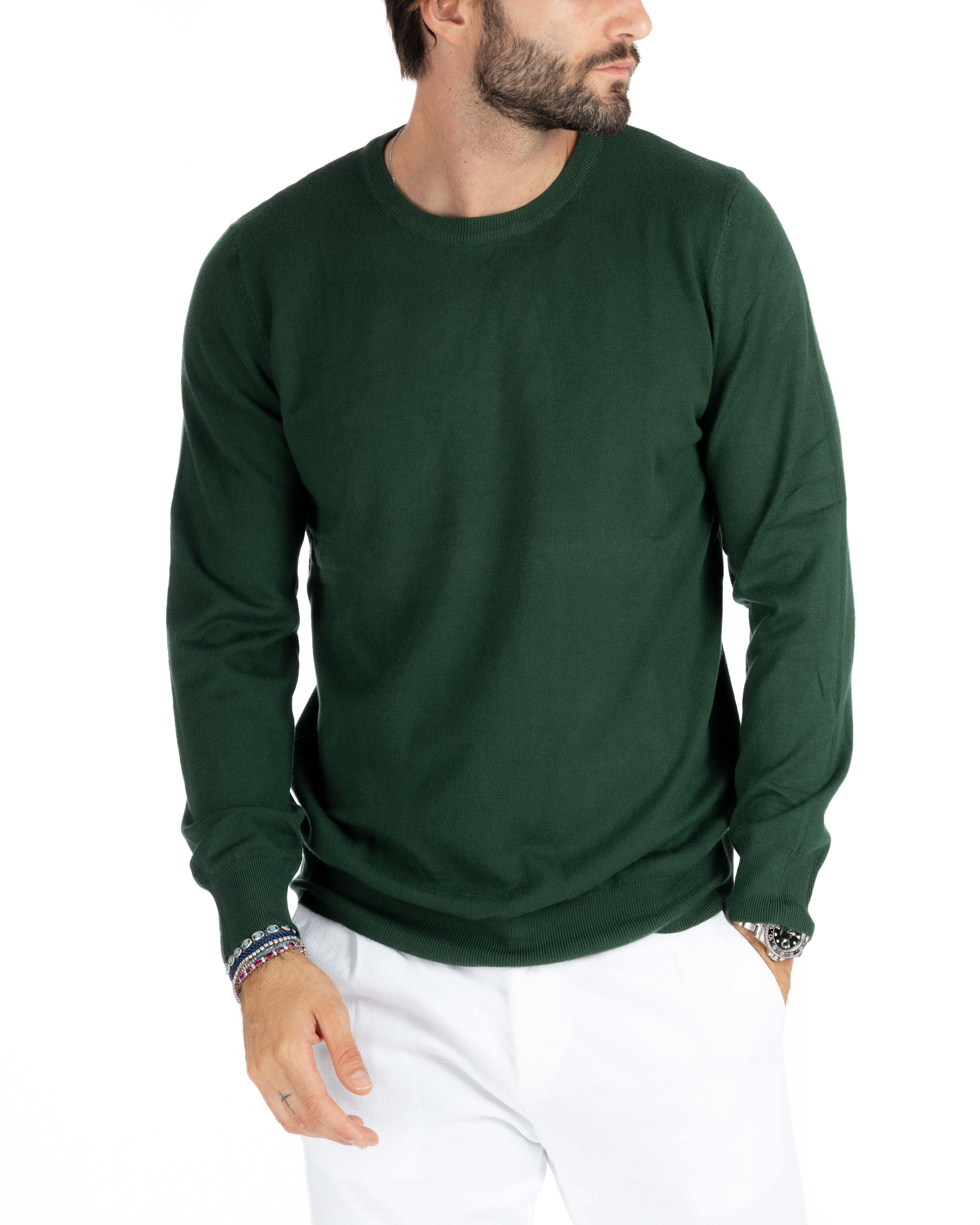 Basic green crewneck