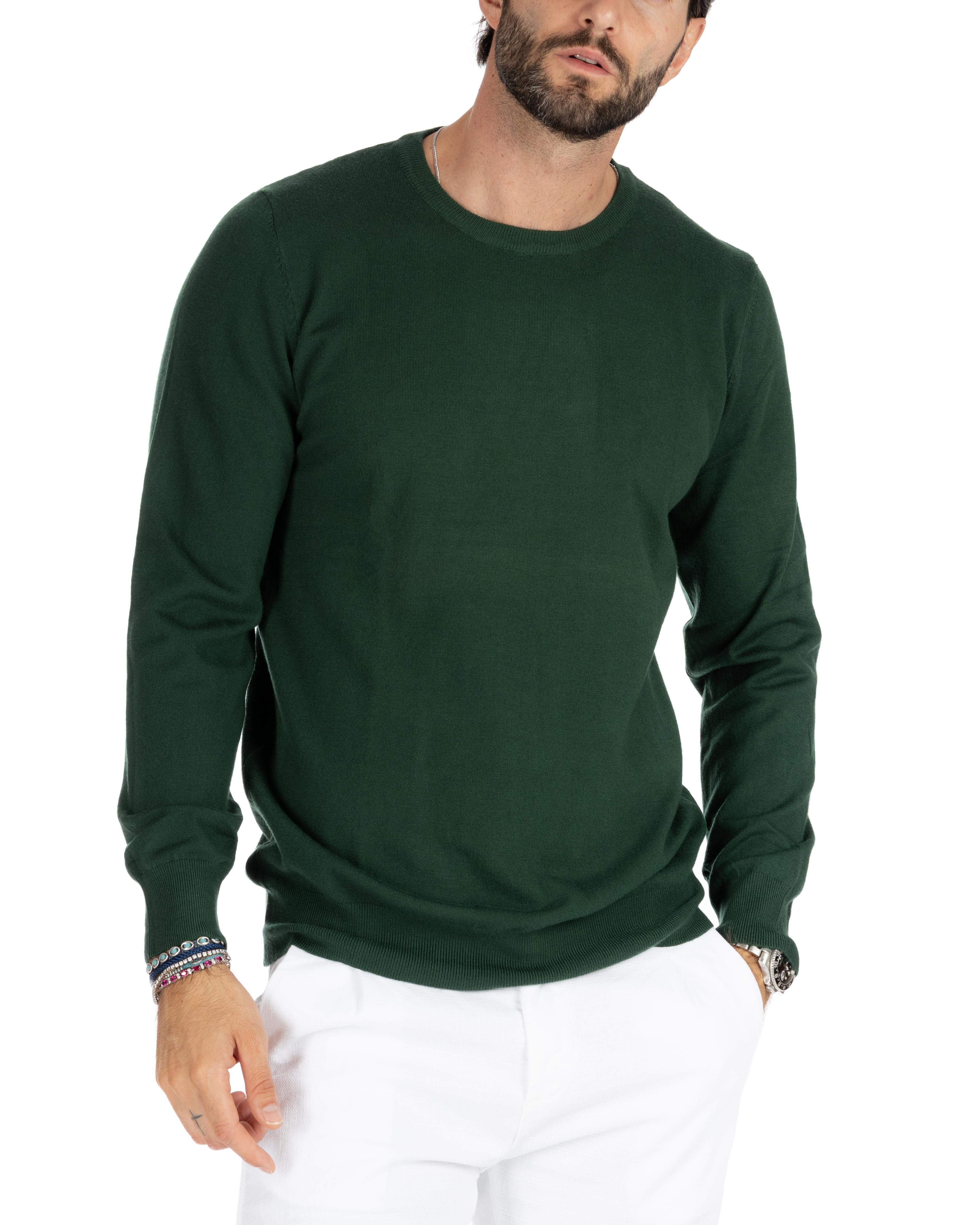 Basic green crewneck