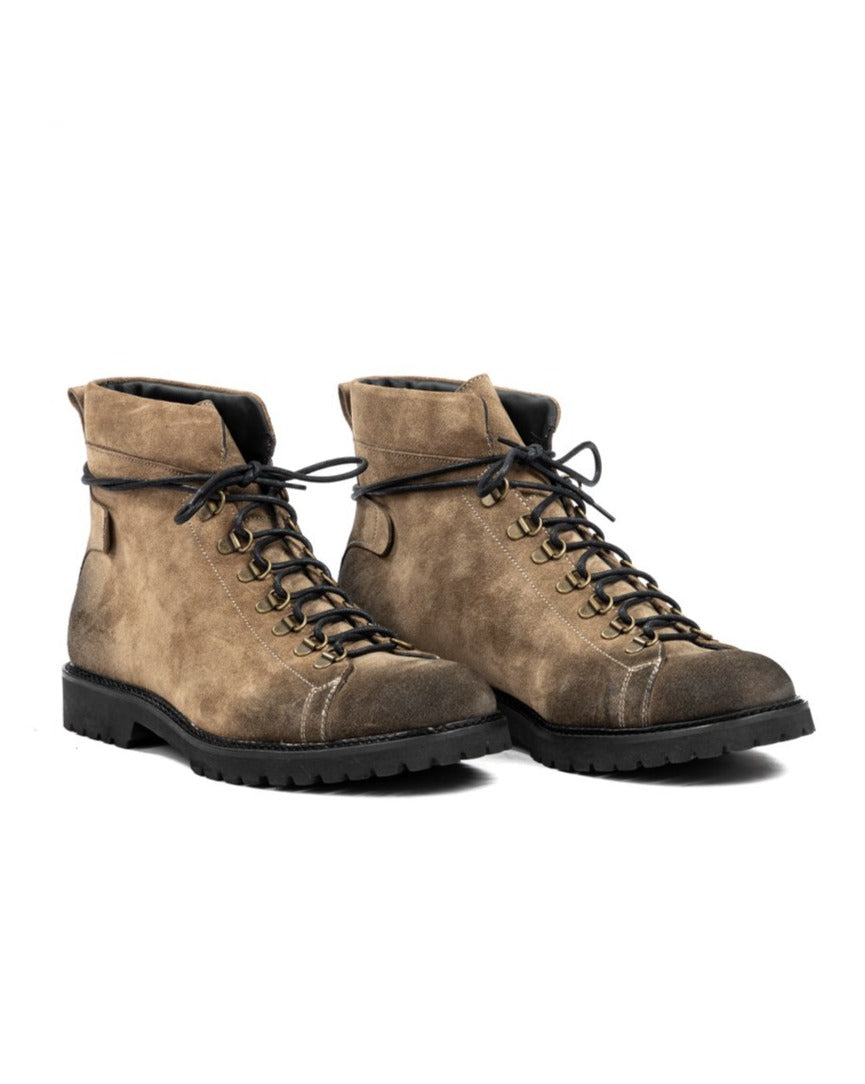 APOLLO - BOTTINES EN DAIM BEIGE