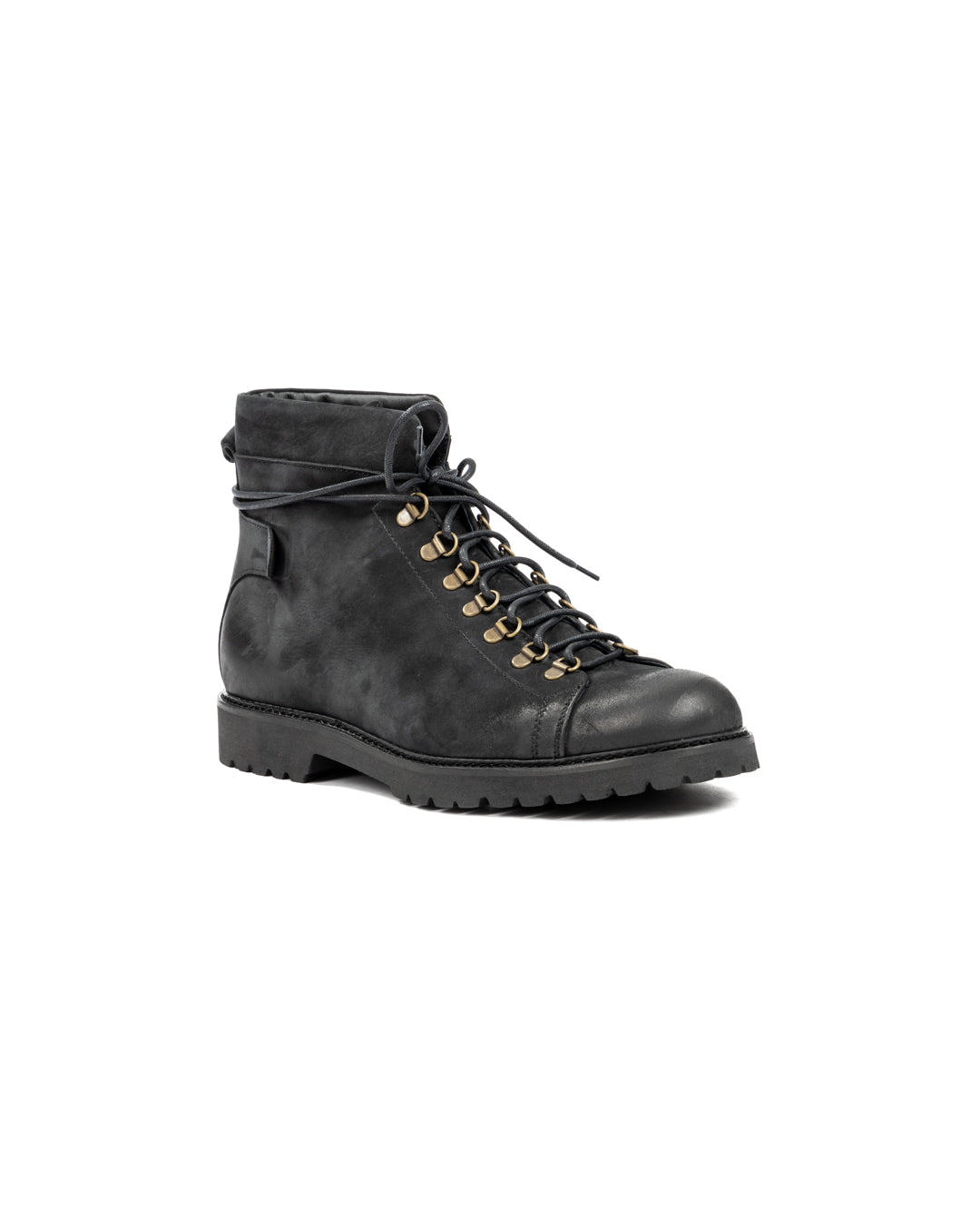 APOLLO - BLACK NUBUCK LEATHER ANKLE BOOT