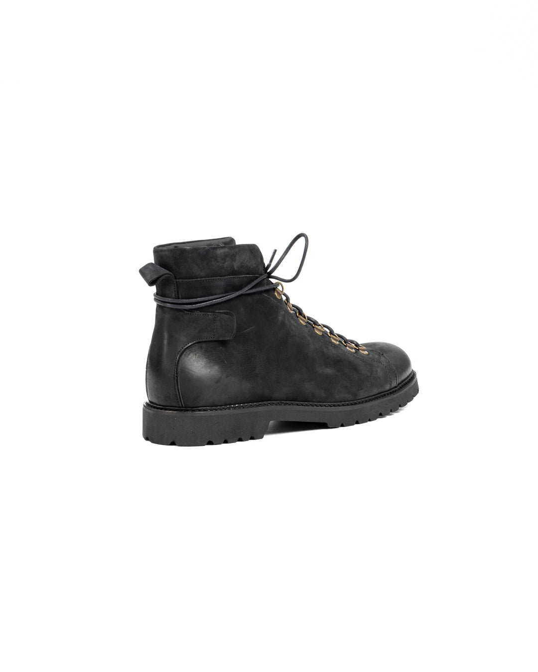 APOLLO - BLACK NUBUCK LEATHER ANKLE BOOT