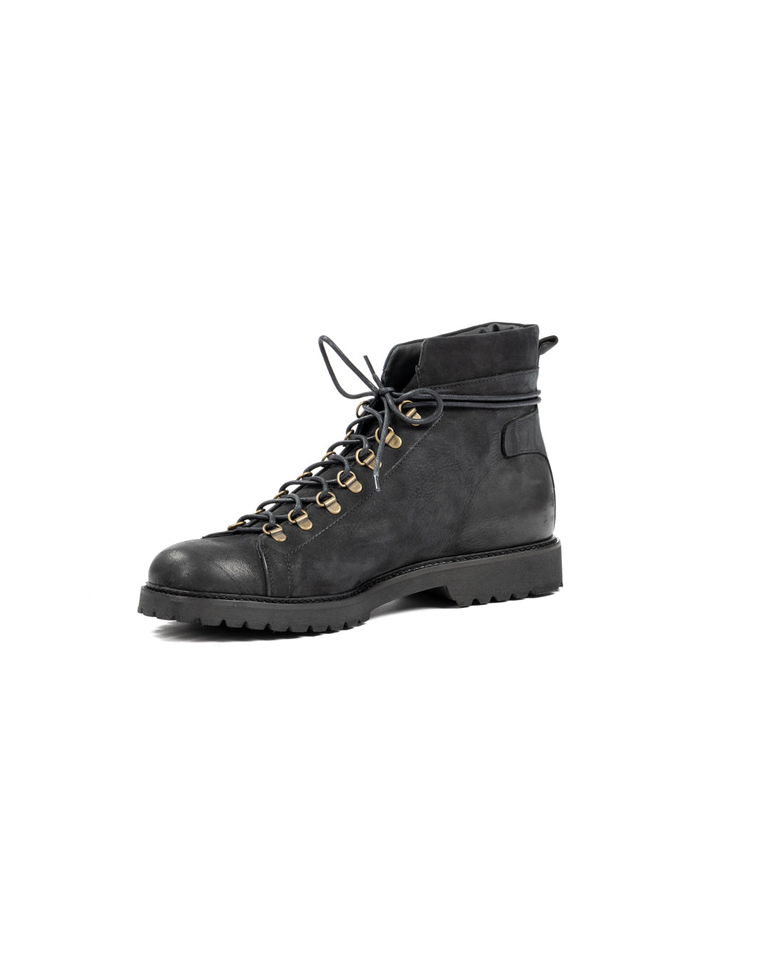 APOLLO - BLACK NUBUCK LEATHER ANKLE BOOT